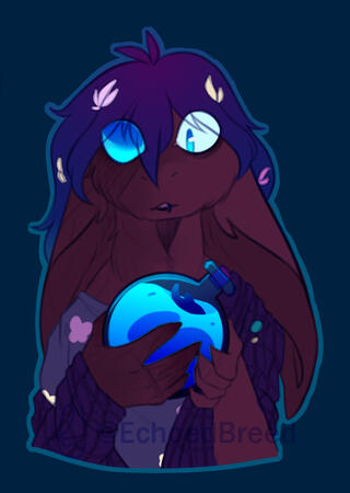 bust, colored (partially rendered)